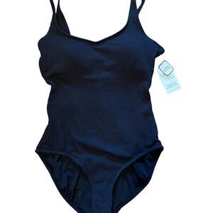 Time-and-tru Women's Black Swimsuit-one-piece NWT
